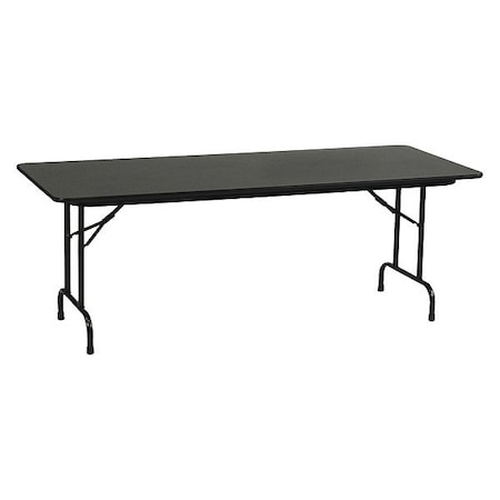 Correll Rectangle Commerical Folding Utility Table, High Pressure Laminate Top, Black Granite CF3672PX-07