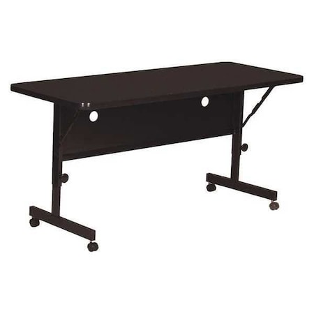 Correll Rectangle Deluxe Adjustable Height Flip Top Training Table, High Pressure Laminate Top FT2460-07