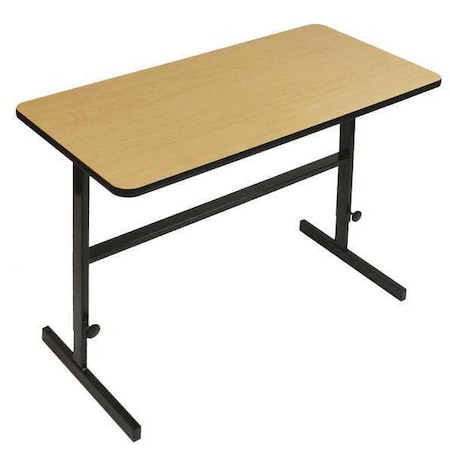 Correll 30"x 60" Standing Height Workstation, Maple CST3060-16