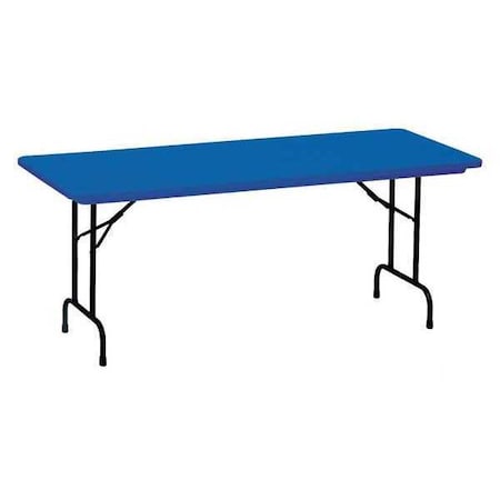 Correll Rectangle Heavy Duty Commerical Plastic Folding Table, 30" W, 72" L, 29" H, Blow Molded Plastic Top R3072-27