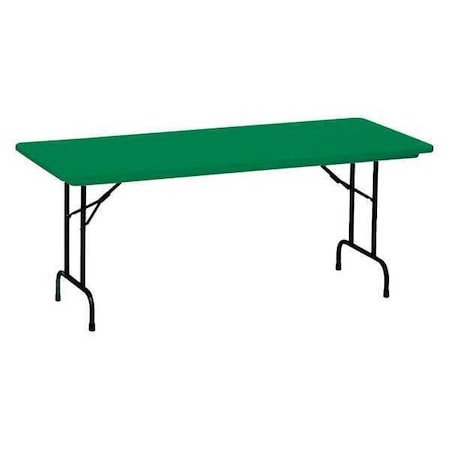 Correll Rectangle Heavy Duty Commerical Plastic Folding Table, 30" W, 72" L, 29" H, Blow Molded Plastic Top R3072-29