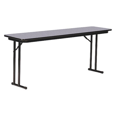 Correll Rectangle Off Set Leg Folding Seminar Training Table, High Pressure Laminate Top, Gray Granite ST2472PX-15