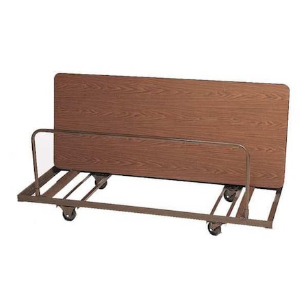Correll Rectangle Table Truck for Rectangle Folding Tables, 98" L, 28" W, Walnut T288-01