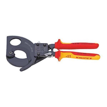 Knipex 11" Cable Cutter, Ratchet Action, Insulated 95 36 280