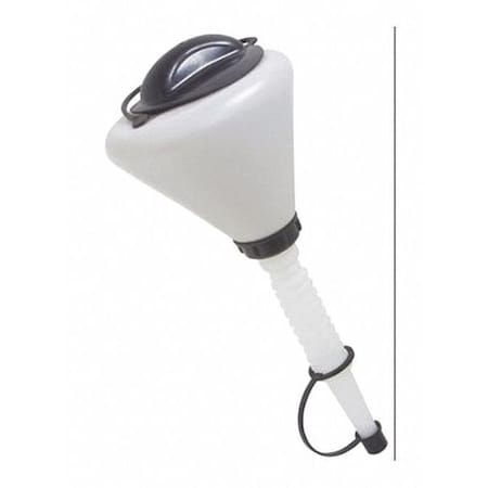 Lisle Plastic Funnel W/Lid/Spout Cap, 1.6 qt. 19832