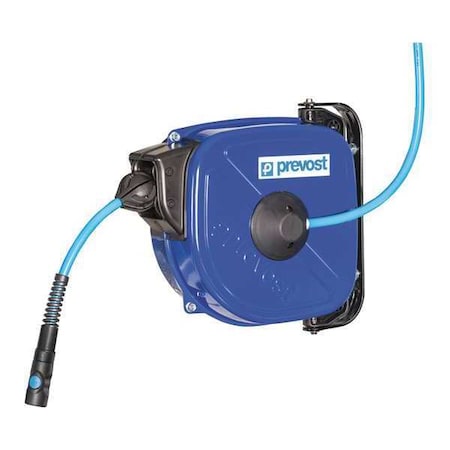 Prevost Hose Reel, 5/16" Hose Dia., 50 ft. Length, 175 psi, Mounting: Wall or Overhead DRF 0815IS