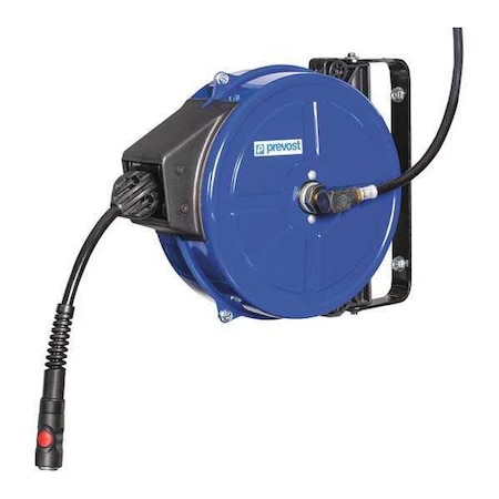 Prevost Hose Reel, 3/8" Hose Dia., 33 ft. Length, 175 psi, Housing Material: Galvanized steel DMF 0810US
