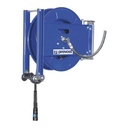 Prevost Hose Reel, 3/8" Hose Dia., 65 ft. Length, 175 psi, Mounting: Bracket DMO 1020IS