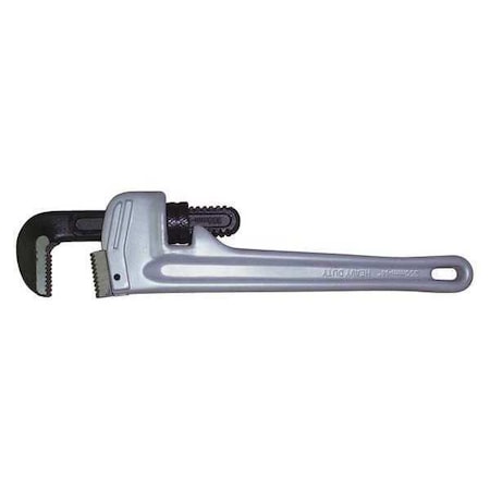 Wheeler-Rex 14" L 2" Cap. Aluminum Aluminum Straight Pipe Wrench, 14" 4414