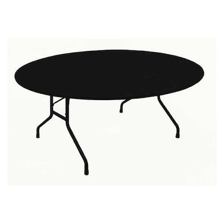 Correll Round Commerical Folding Utility Table, High Pressure Laminate Top, Black Granite CF60PX-07