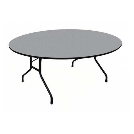 Correll Round Commerical Folding Utility Table, High Pressure Laminate Top, Black Granite CF48PX-07