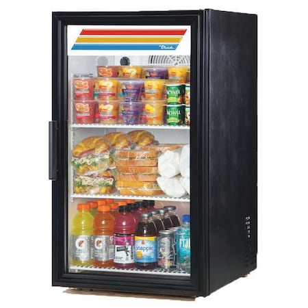 True Countertop Glass Door Merchandiser GDM-06-34-HC-TSL01-BLK