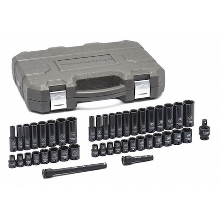 Gearwrench 44 Piece 3/8" Drive 6 Point Standard & Deep Impact SAE/Metric Socket Set 84916N