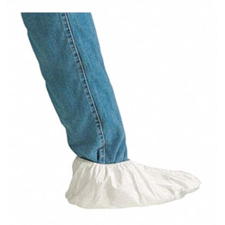 Sas Safety Disposable Shoe Cover, Polyvinyl chloride, White, , L 6809