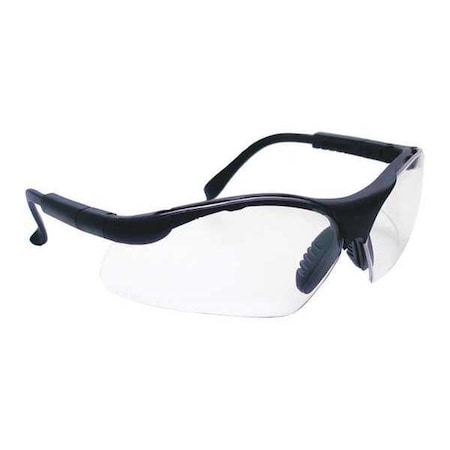 Sas Safety Sidewinder, Safety Glasses, Anti-Fog & Anti-Scratch, Clear Lens, Black Frame 541-0000