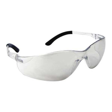 Sas Safety NSX Turbo, Safety Glasses, Anti-Scratch, Indoor/Outdoor Mirror Lens, Clear Frame 5334