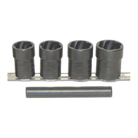 Lock Technology Twist Socket Removal Kit, Lug Nut, 5 pcs. 4240