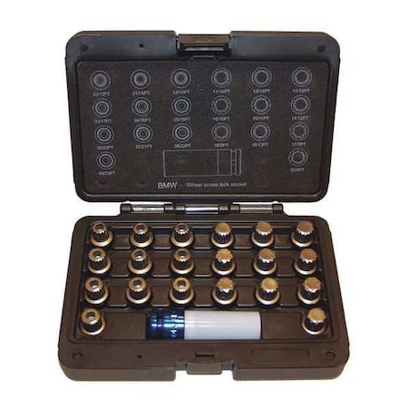 Lock Technology Wheel Bolt Kit, BMW LT4160