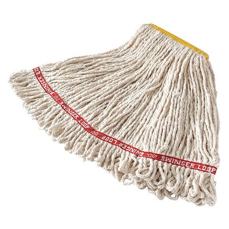 Rubbermaid Commercial Small Wet Mop Head, 1", 4 Ply, White FGC11106WH00