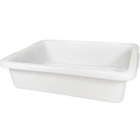 Rubbermaid Commercial Bulk Bus Box, 20"x15x5", White FG334992WHT