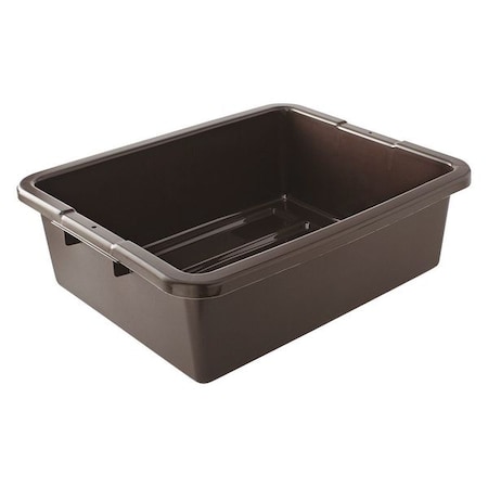 Rubbermaid Commercial Bulk Bus Box, 21-1/2"x17-1/8x7", Brown FG335192BRN