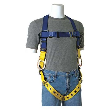 GEMTOR Full Body Harness, Vest Style, XL 832H-4