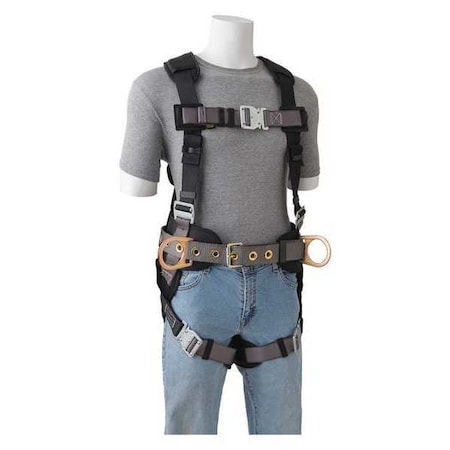 GEMTOR Full Body Harness, Vest Style, 2XL 975H-9