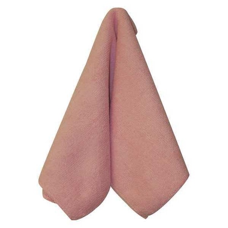 Microfiber Technologies Microfiber Cloth General Purpose Cloth Wipe 16" x 16", Pink LFK400-90-LA014