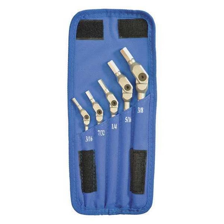 Bondhus 5 Piece SAE Long Handle Hex Key Set, 00009 00009