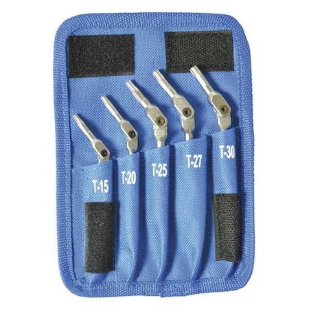 Bondhus 5 Piece Torx? Long Handle Torx? Key Set, 00019 00019