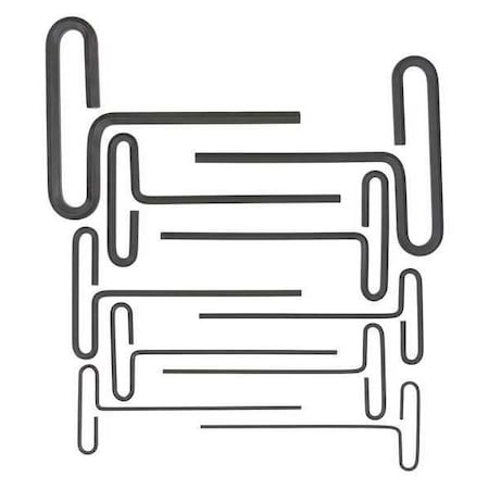 Bondhus 10 Piece SAE T-Shape Hex Key Set, 15438 15438