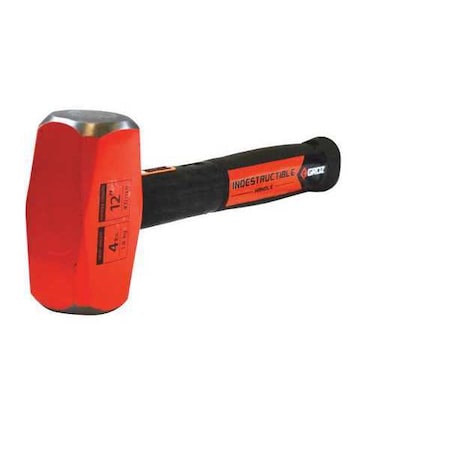 Groz Indestructible Club Hammer, 4 lb., 12" 34501