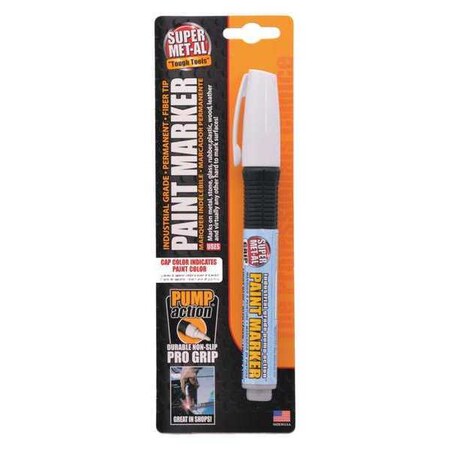 Super Met-Al Oil-Based Markers Fiber Tip, Lt Blue, PK12 04194