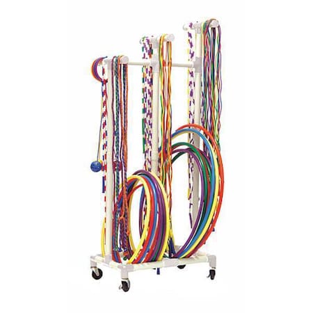 Champion Sports Jump Rope and Hoop Cart, 180 rps 50 hps RHRACK