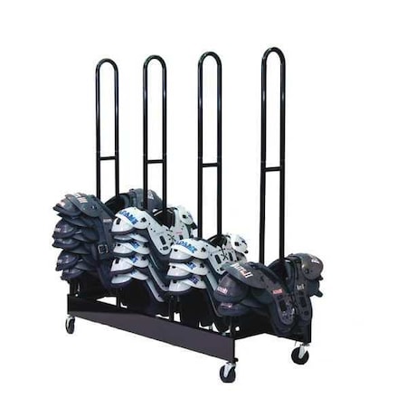 Champion Sports Four Stack Shoulder Pad Rack, 60-80 Pads FBSPR4