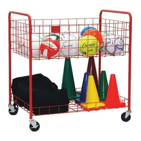 Champion Sports Back Ease Storage Sports Cart, 2 Level OCLX