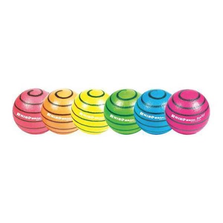Champion Sports Rhino Skin Meb Bon Neon Ball, 6.3", PK6 RS63NSET