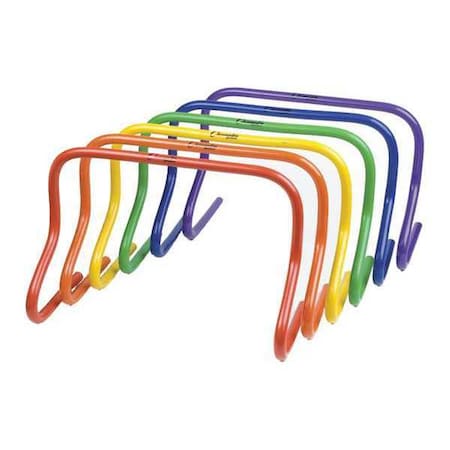 Champion Sports Speed Hurdle Set, Colored, PK6 PH126SET