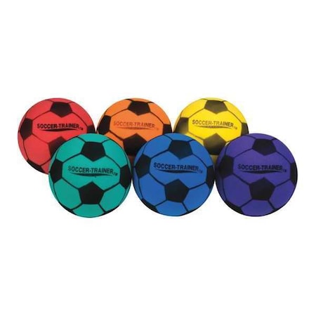 Champion Sports Ultra Foam Soccer Ball Set, 8", Colors, PK6 FSBSET