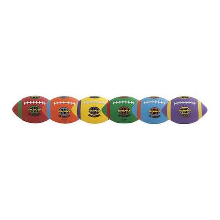 Champion Sports Rhino Skin Max FootBall, Ball St, Clrs, PK6 RMXFBSET