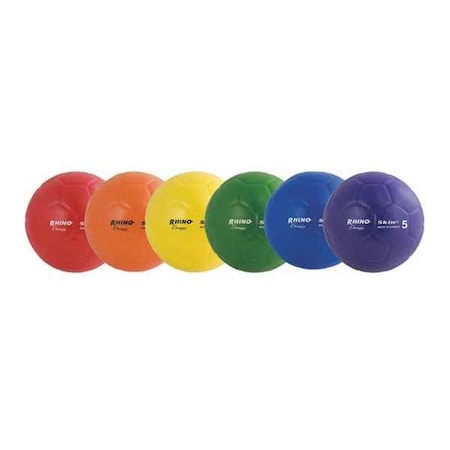 Champion Sports Rhino Skin Low/Bounce Soccer Ball Set, Mutil Color, Size 5, PK6 RS76SET