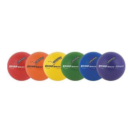Champion Sports Rhino Skin Spr Hg Boun Ball, 7", PK6 RS71SET