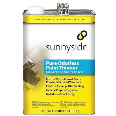 Sunnyside Pure Odorless Paint Thinner, 1 gal., PK6 705G1