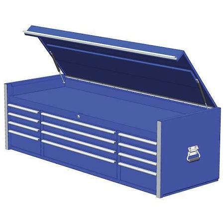 Extreme Tools 72"W Top Tool Chest 12 Drawers, Blue RX722512CHBL