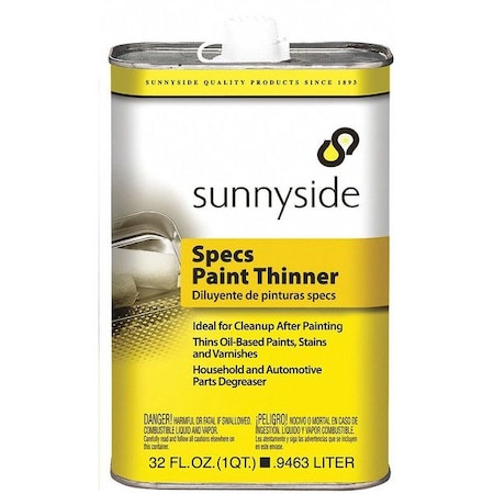 Sunnyside Paint Thinner Quart, PK12 70432