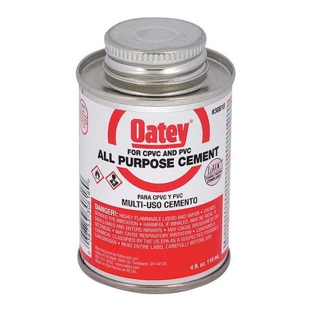 Oatey All Purpose Cement, Clear, M, gal. 30848