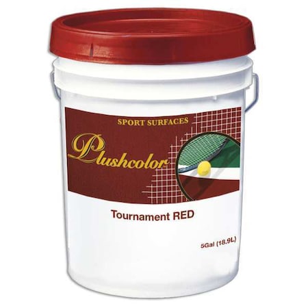 Plush 5 gal. Surface Coating, Plushcolor, Red, 5 gal., Red, Water Base 32001