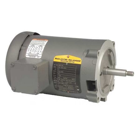 Baldor-Reliance Three-Phase AC Induction Motor, 1 HP, 56J Frame, 230V AC, 460V AC Voltage, 3,450 Nameplate RPM JM3115