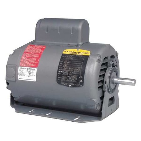 Baldor-Reliance Capacitor-Start AC Induction Motor, 1 HP, 277V AC Voltage, 56/56H Frame, 1,725 Nameplate RPM RL1310A277