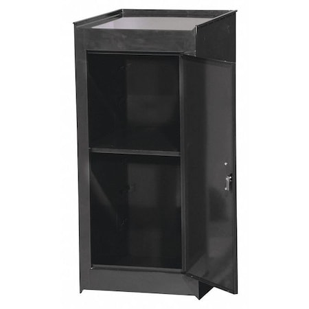 International Tool Box Side Half Locker, Shelf, 2 Drawer, Black N850B